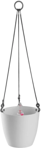 Hængende plantekrukke ARIELLA 25 cm hvid