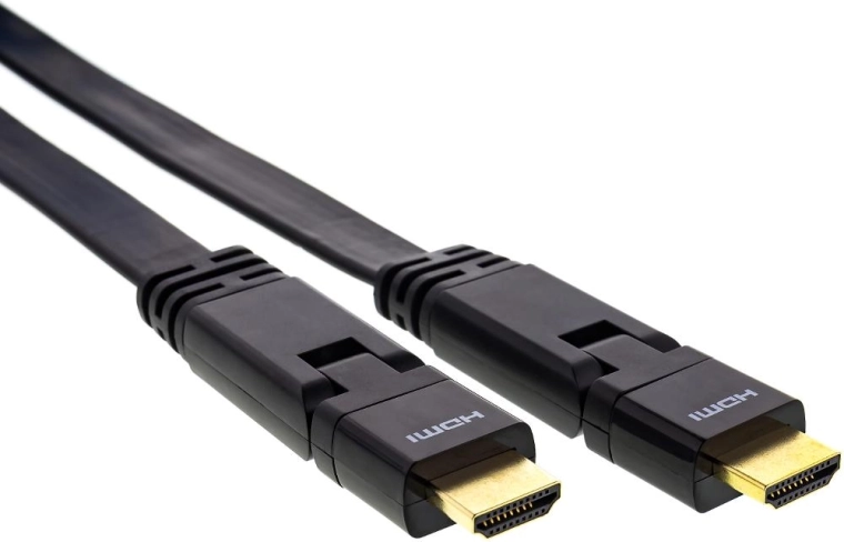 Sencor roterende fladt HDMI-kabel 2.0 med Ethernet 1,5 m