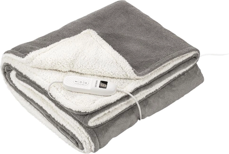 Sencor elektrisk varmetæppe med Sherpa-fleece