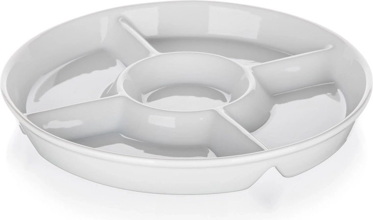 Delt serveringsskål i porcelæn BIANCA 30 cm