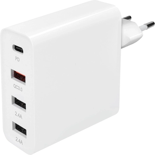Solight oplader 48 W (3× USB-A + 1× USB-C) med QC 3.0 og Power Delivery