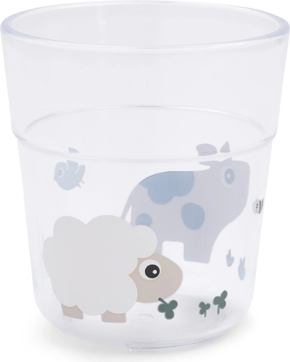 Done by Deer stor drikkeglas Tiny farm sandfarvet