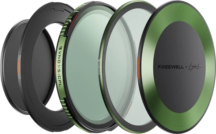 Sæt med magnetiske variable ND/CPL-filtre Freewell Brandon Li 67 mm