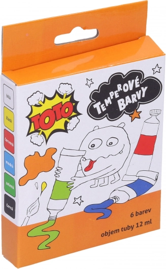 Temperafarver metallic sæt 6×12 ml