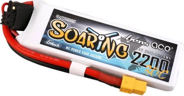 Gens Ace Soaring batteri 2200mAh 7,4V LiPo