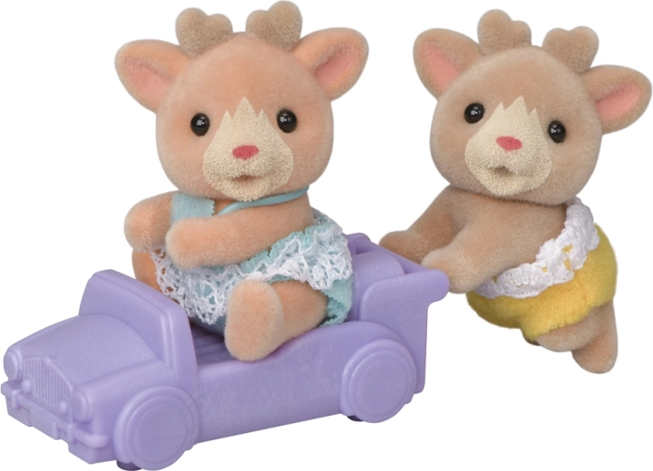 Sylvanian Families rensdyrtvillinger med lille bil