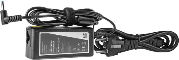 Strømforsyningsadapter Green Cell Pro 65 W 19,5 V 3,33 A til HP bærbare (stik 4,5 × 3,0 mm med pin)