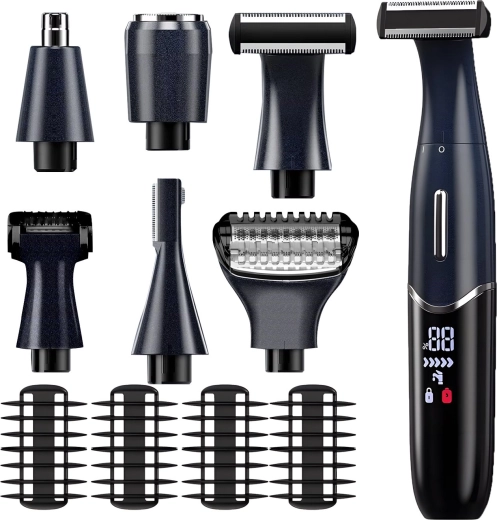 Multifunktionel barbermaskine Renew Force 6-i-1 med LED-display