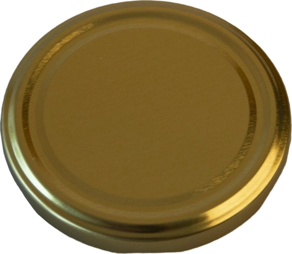 Twist-skruelåg 82 mm guld (10 stk)