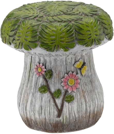 Dekorativ haveskulptur – sokkel til blomsterkrukke 31,5 × 31 × 33 cm