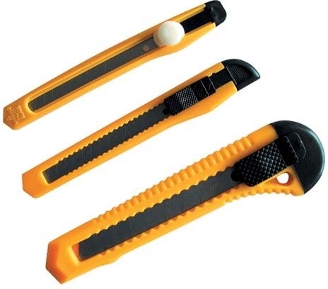 Sæt med brækknive 3 stk. (9 mm og 18 mm)