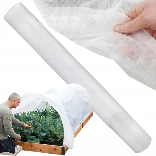 Vinterdækkende agrotextil 1 × 15 m, 70 g/m², hvid