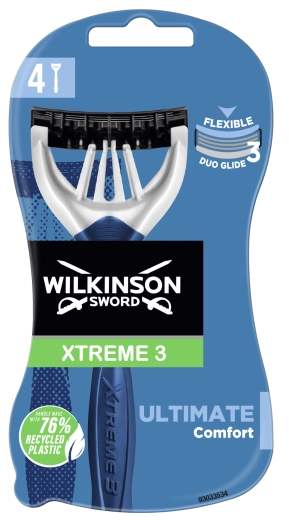 Wilkinson Xtreme3 Ultimate Plus engangsskrabere (4 stk)
