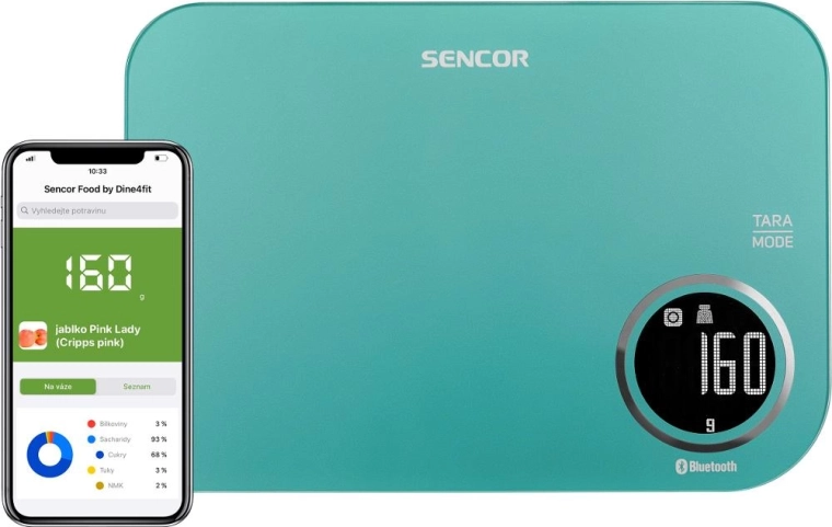 Sencor smart køkkenvægt SKS 7071GR