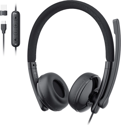 Kablet headset med mikrofon EMEET GeniusCall HS50 USB-A/USB-C