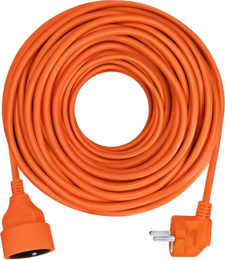 Forlængerledning Solight med kobling, 1 stikkontakt, 10 m, orange - 1 stk.