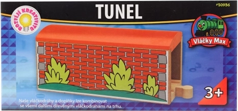 Maxim-tunnel i træ til modeljernbane