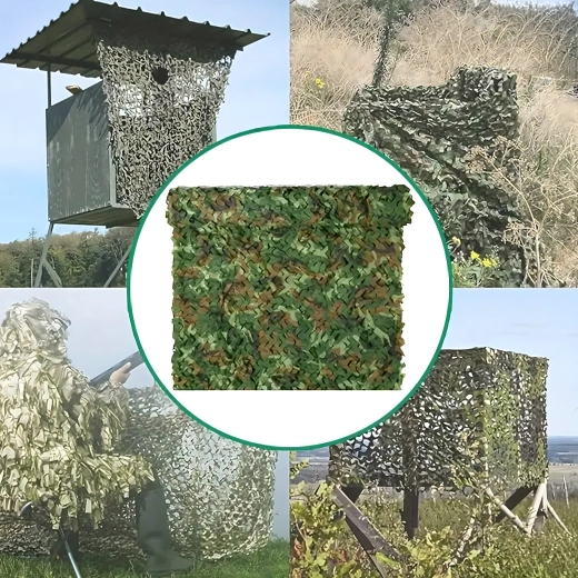 Militært camouflagenet moro 2 × 2 m til altan (afskærmning) - 1 stk.