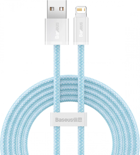 Baseus kabel USB–Lightning 2 m, 2,4 A, blå