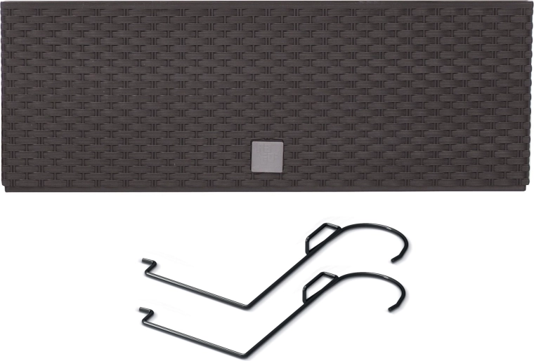 Hængende rattan altankasse antracit RATO CASE W