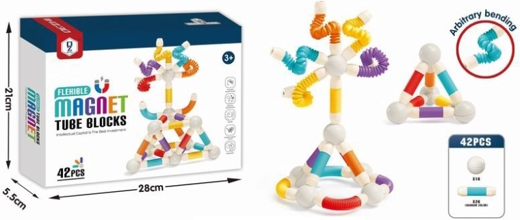 Magnetiske konstruktionsrør – 42 dele