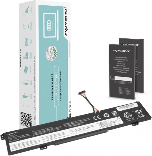 Movano-batteri L18M3PF1 til Lenovo IdeaPad L340-15IRH og L340-17IRH (4600 mAh, 53 Wh)