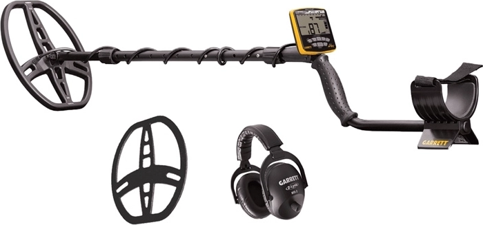 Metaldetektor Garrett Ace Apex med 8,5" × 11" Raider-spole og trådløse MS-3-hovedtelefoner