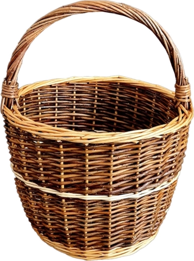 Kurv af afbarket pil, diameter 30 cm