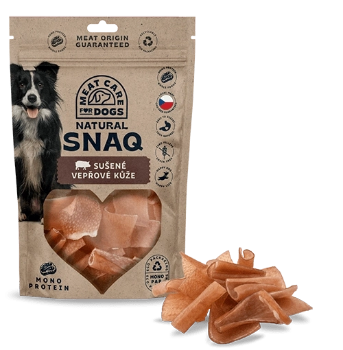 Tørret svinehud til hunde 100 g DOG SNAQ