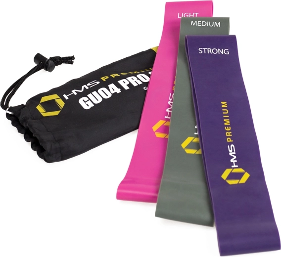 Sæt modstandsbånd HMS Premium GU04 PRO – 3 modstandsniveauer