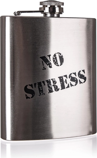 Rustfri stål lommeflaske Akcent No Stress 200 ml