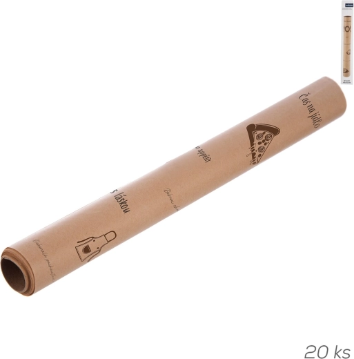 Fødevaregodkendt fedtafvisende papir i ark med CZ-tryk (20 stk., 45 × 32 cm)