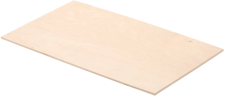 Træplade til dej af birkekrydsfiner 42 × 25 cm