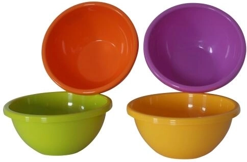 Plastskål NOVA 1,7 l, diameter 18,5 cm, mix af farver
