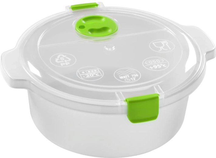 Plastboks til mikroovn med låg 1,4 l HEIDRUN