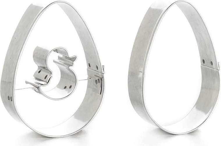 Sæt udstikkere til småkager æg 2 stk.