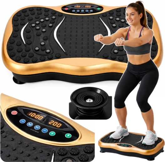Vibrationsfitnessplatform med Bluetooth-højttalere