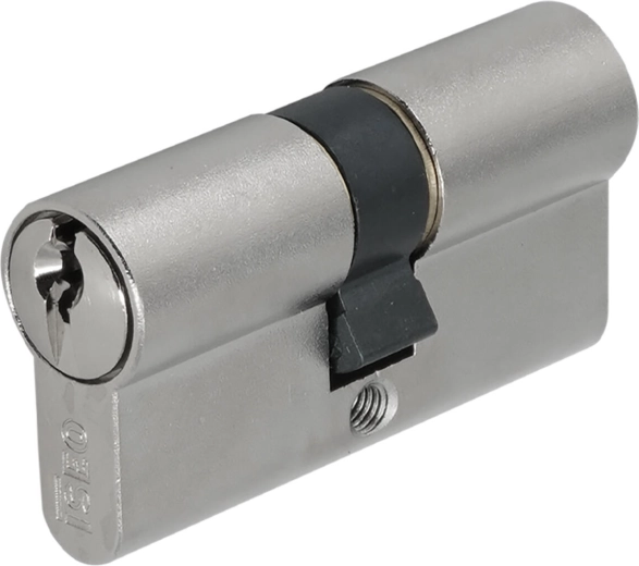 Cylindrisk låsecylinder ISEO F6 45+45 nikkel, sikkerhedsklasse 3