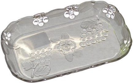 Serveringsskål KRYSTAL af klar plast 19 × 12 × 2 cm