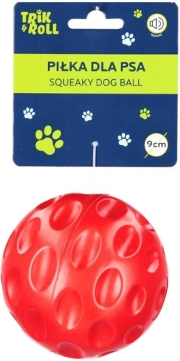 Pibebold til hund med lyd rød 9 cm