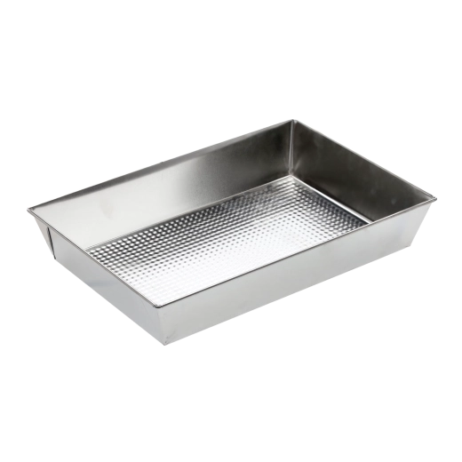 Bagerist med prægnet bund 36 × 24,5 × 6 cm, galvaniseret plade