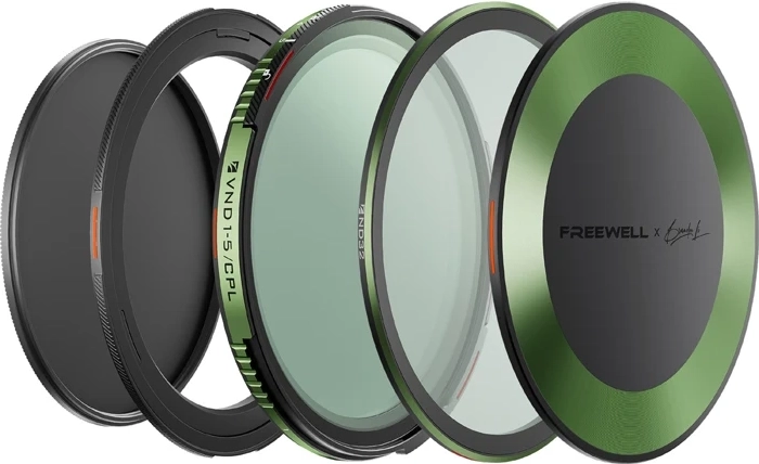 Sæt med magnetiske filtre Freewell Brandon Li VND/CPL 77 mm