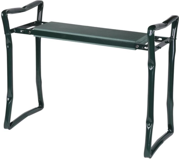 Havebænk og knæpude 2-i-1, sammenklappelig