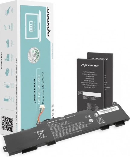 Movano-batteri SS03XL til HP EliteBook 735/745/840 G5 og G6 (4100 mAh, 47 Wh)