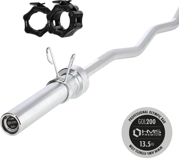 Olympisk Z-lignende stang HMS Premium 150 cm med hurtigluk ZG1000