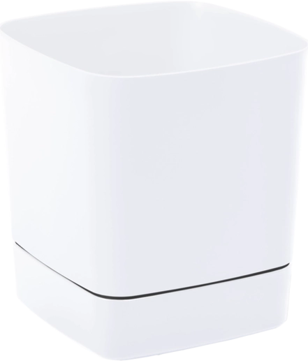 Blomsterkrukke Clima med underskål 160 × 160 mm hvid