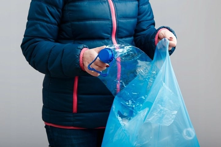 Blå affaldsposer med snørelukning, 35 l, 150 stk. - 1 stk.