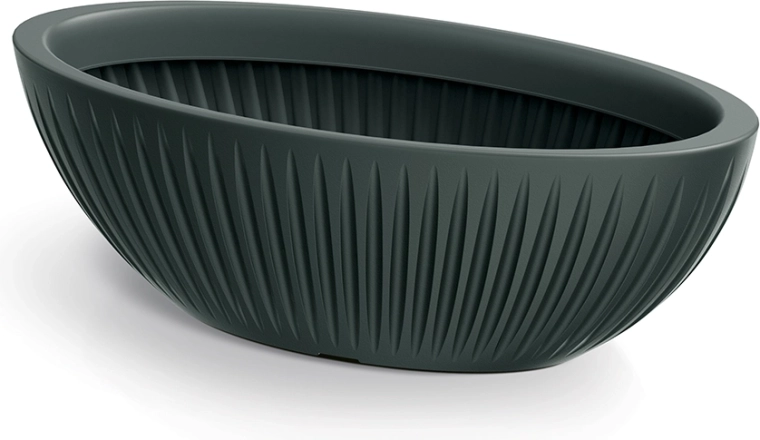 Latia Oval blomsterkrukke 58 cm antracit