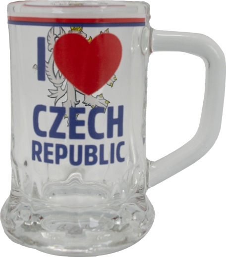 Mini ølkrus 40 ml – Tjekkiet Løve