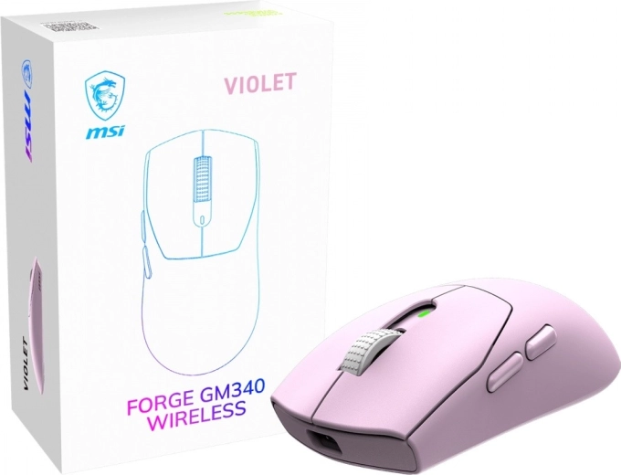 MSI Forge GM340 Wireless violet - 1 stk.